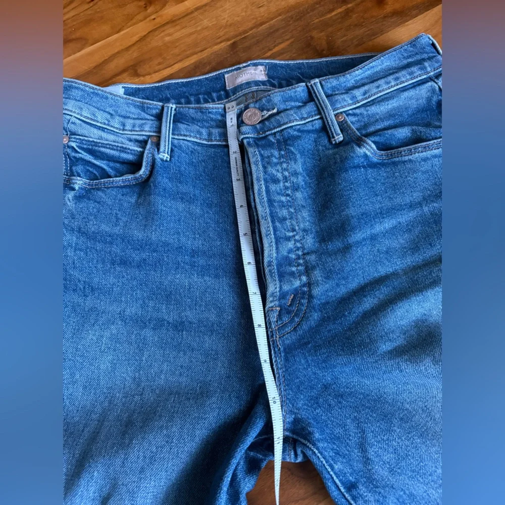 MOTHER Blue Button-Fly Jeans, ECU - Picture 13 of 17